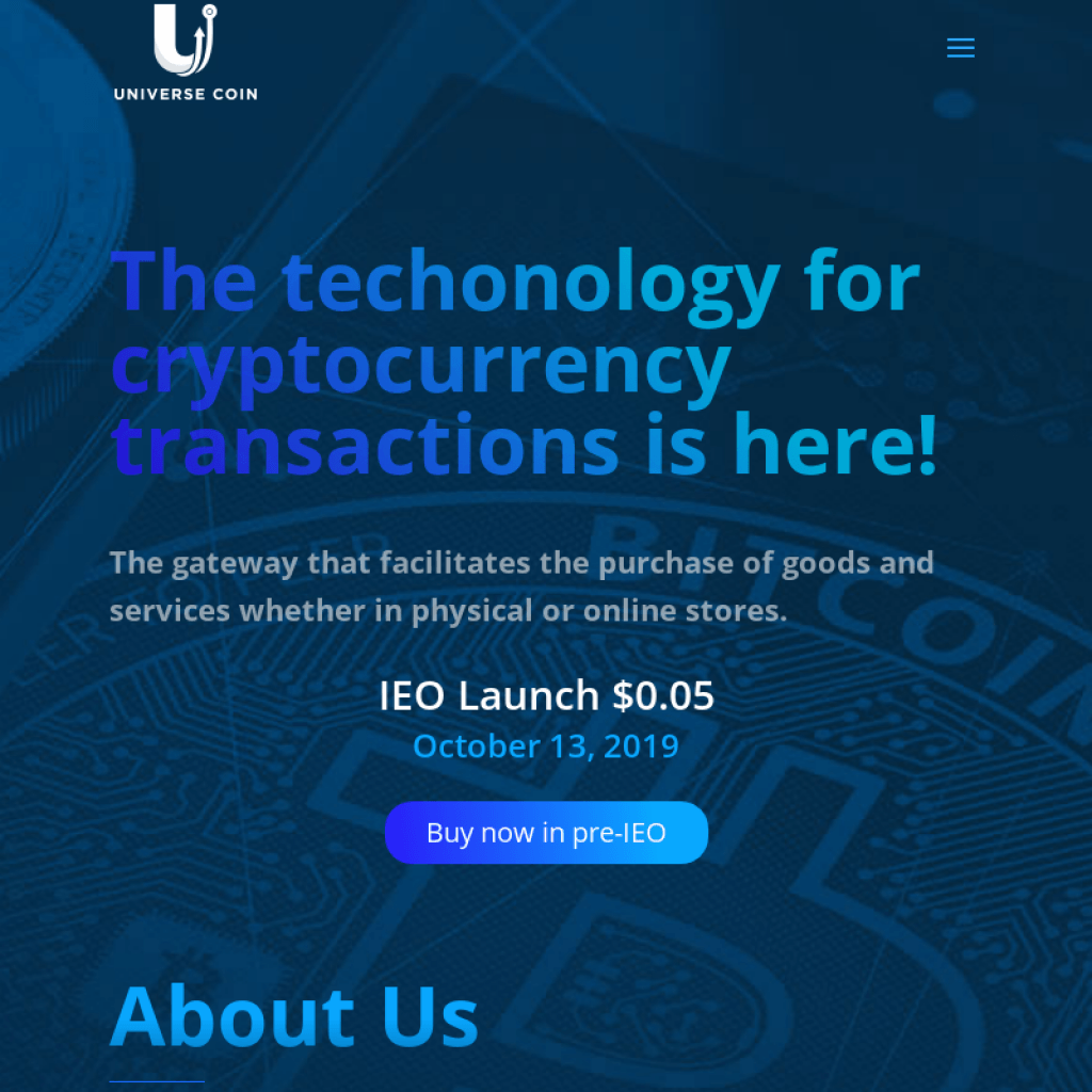 Universe Coin IEO