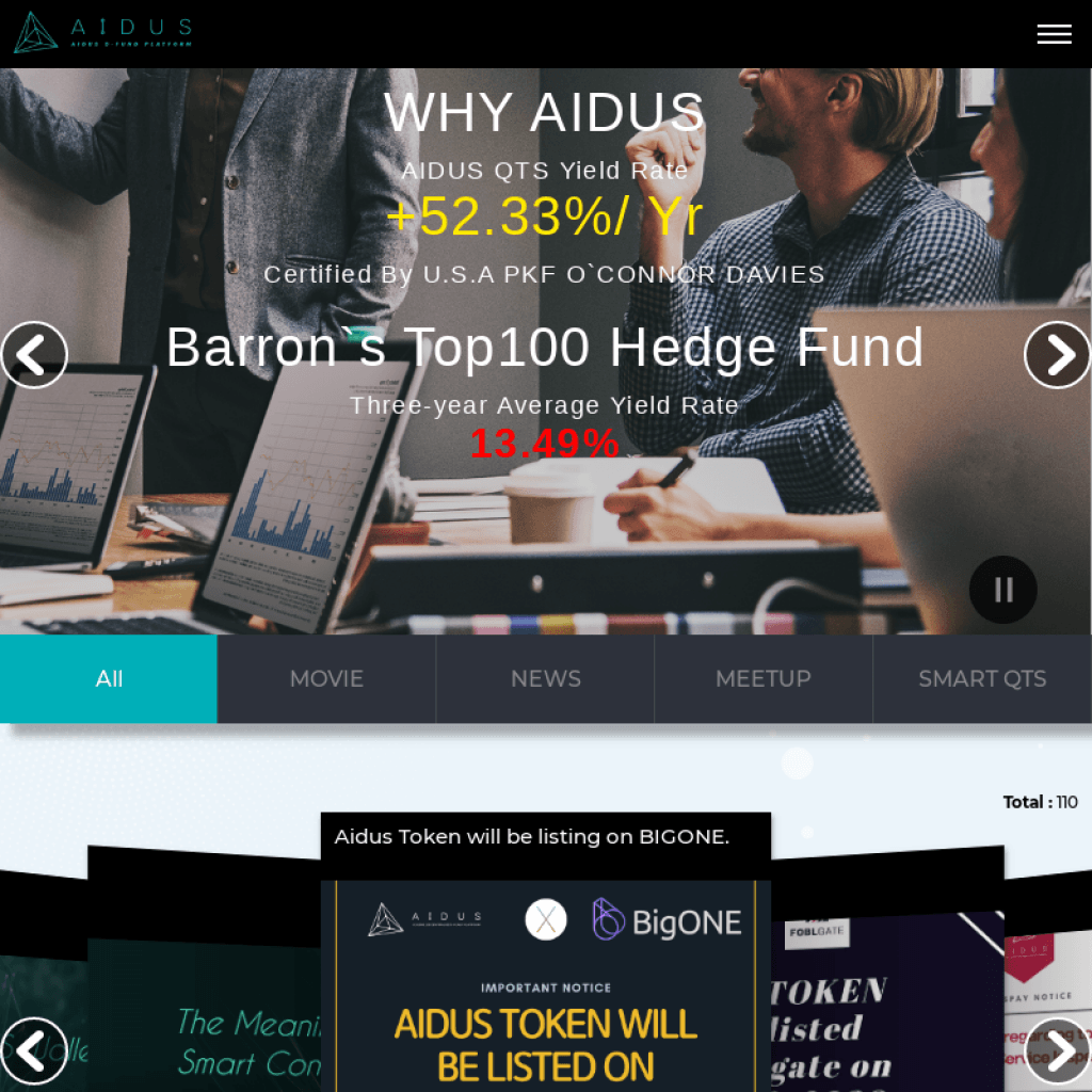 Aidus blockchain company