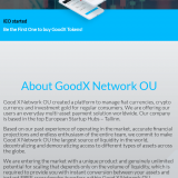 GoodX Network ICO